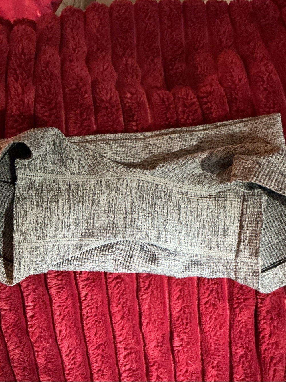 Colsie Gray Ribbed Knit Shorts - Picture 3 of 4